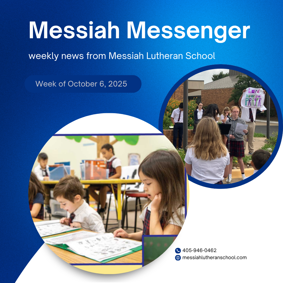 Messiah Messenger for the week of October 6, 2025