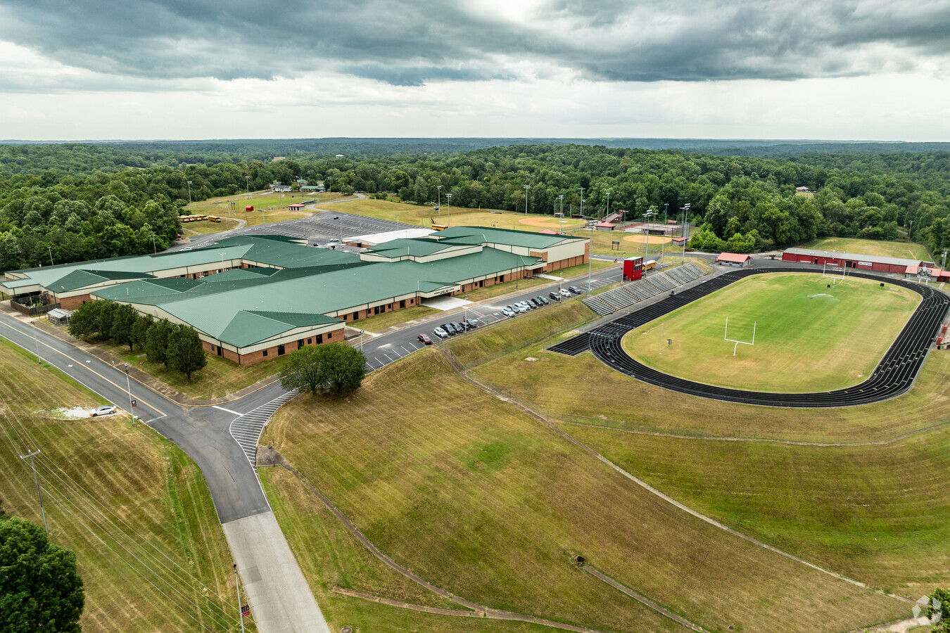 ariel photo of the HCHS campus