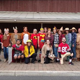 Humbolt Elementary teachers and staff in their Haloween costumes, Oct 2022