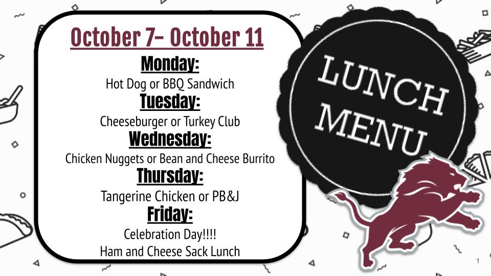 Lunch October 7