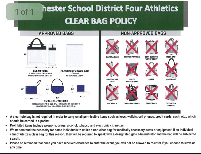 district clear bag policy