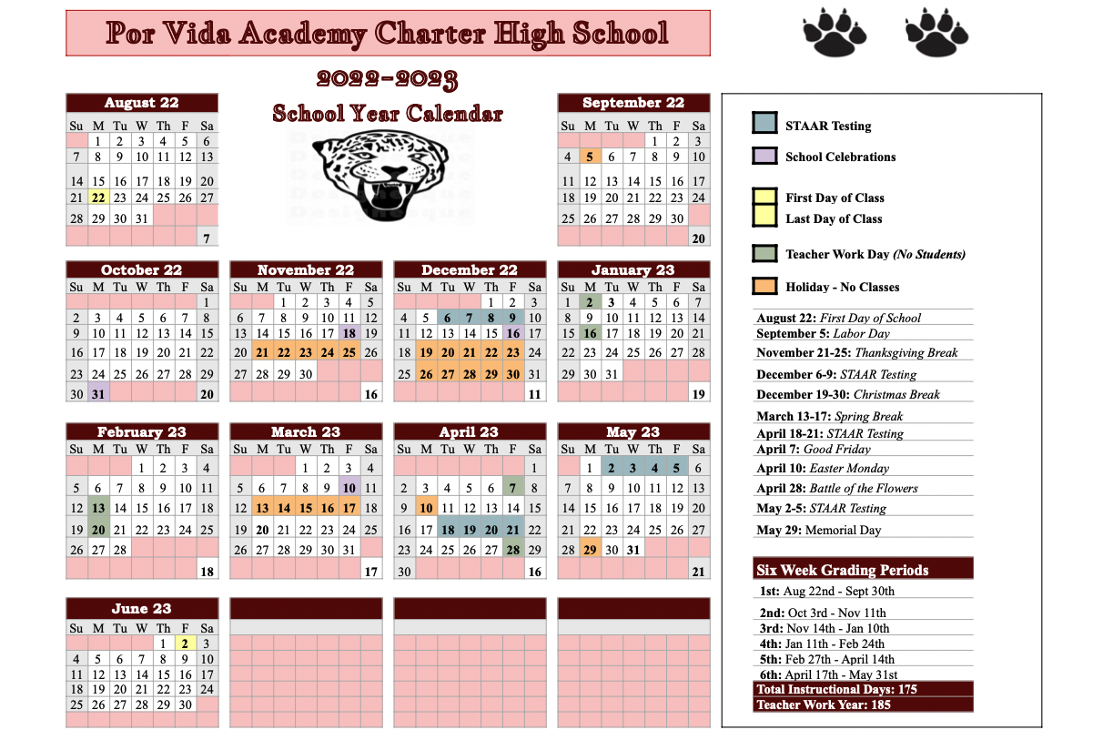 San Antonio School Calendars, Updated for 20232024