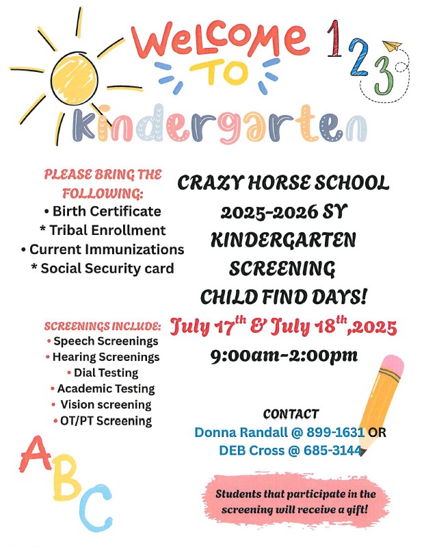 Screening July 17th and July 18th 