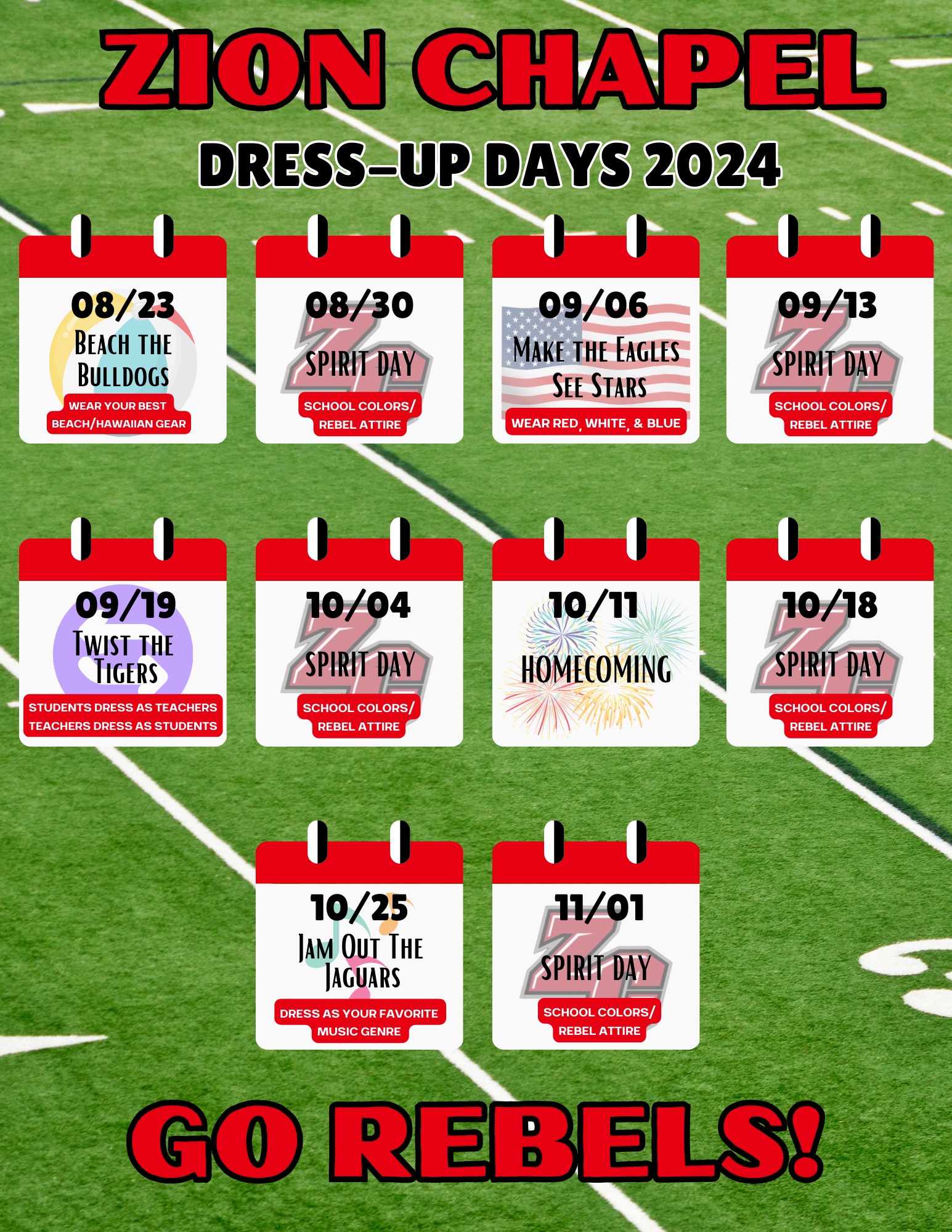 Football Dress Up Days