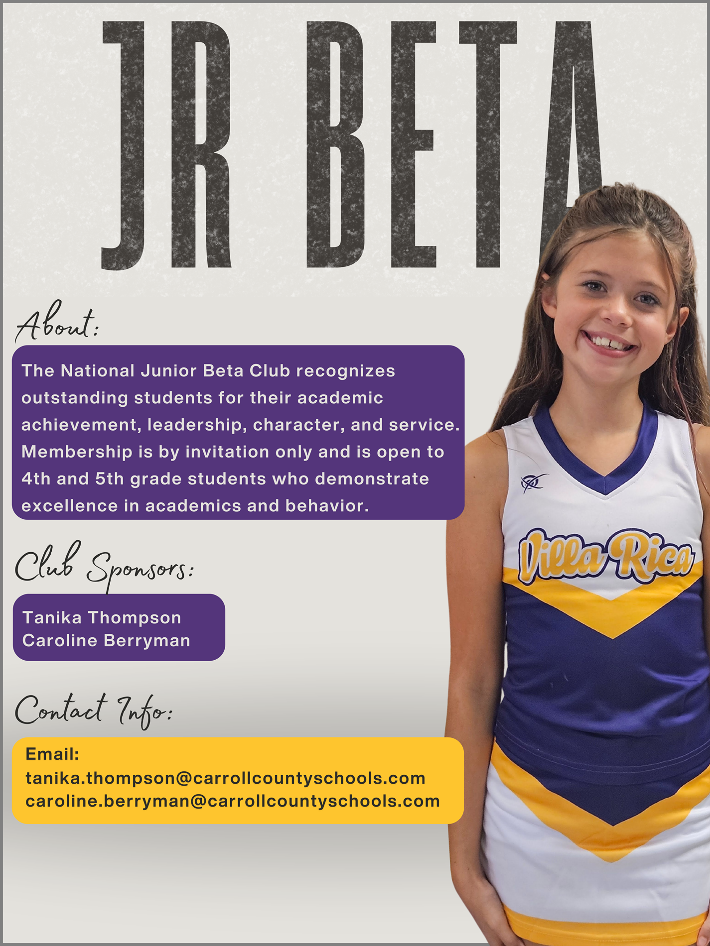 Jr Beta Club Details