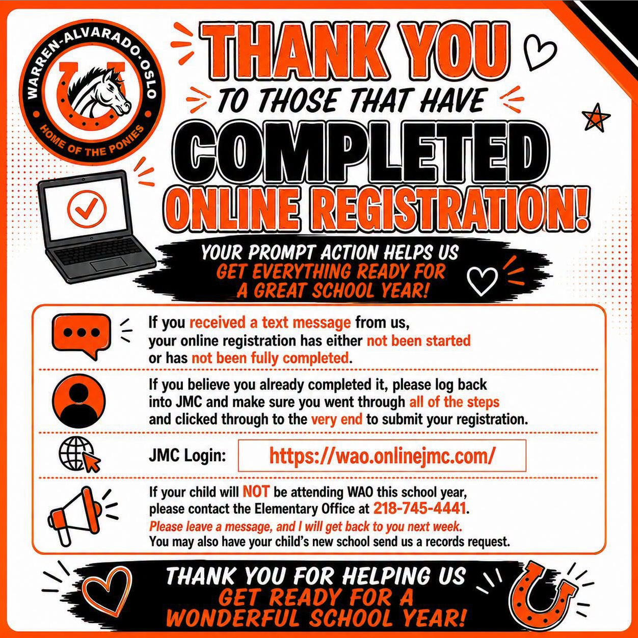 thank you for registering