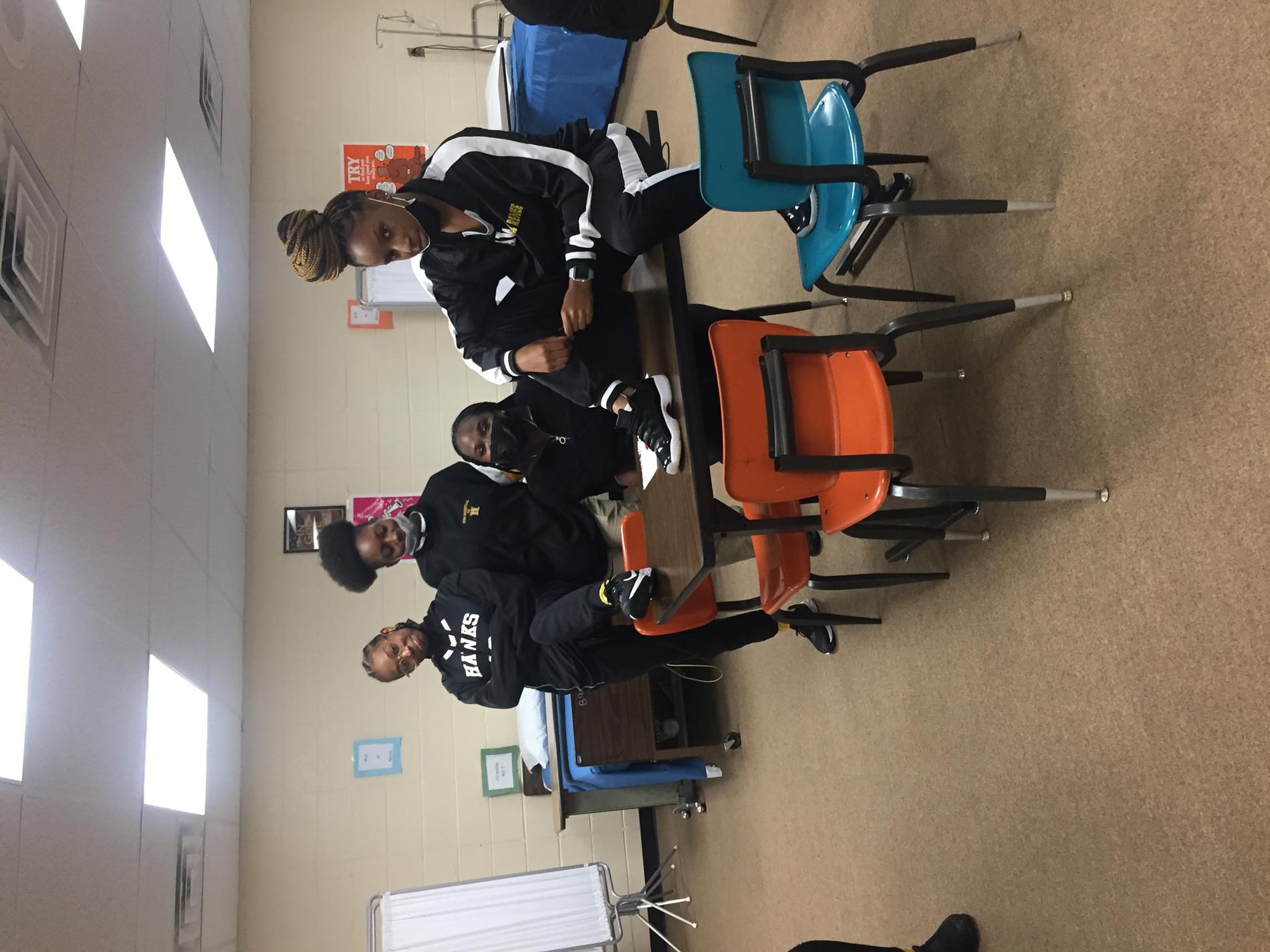 Communication, Attire, Leadership and Instruction on checking blood pressure
