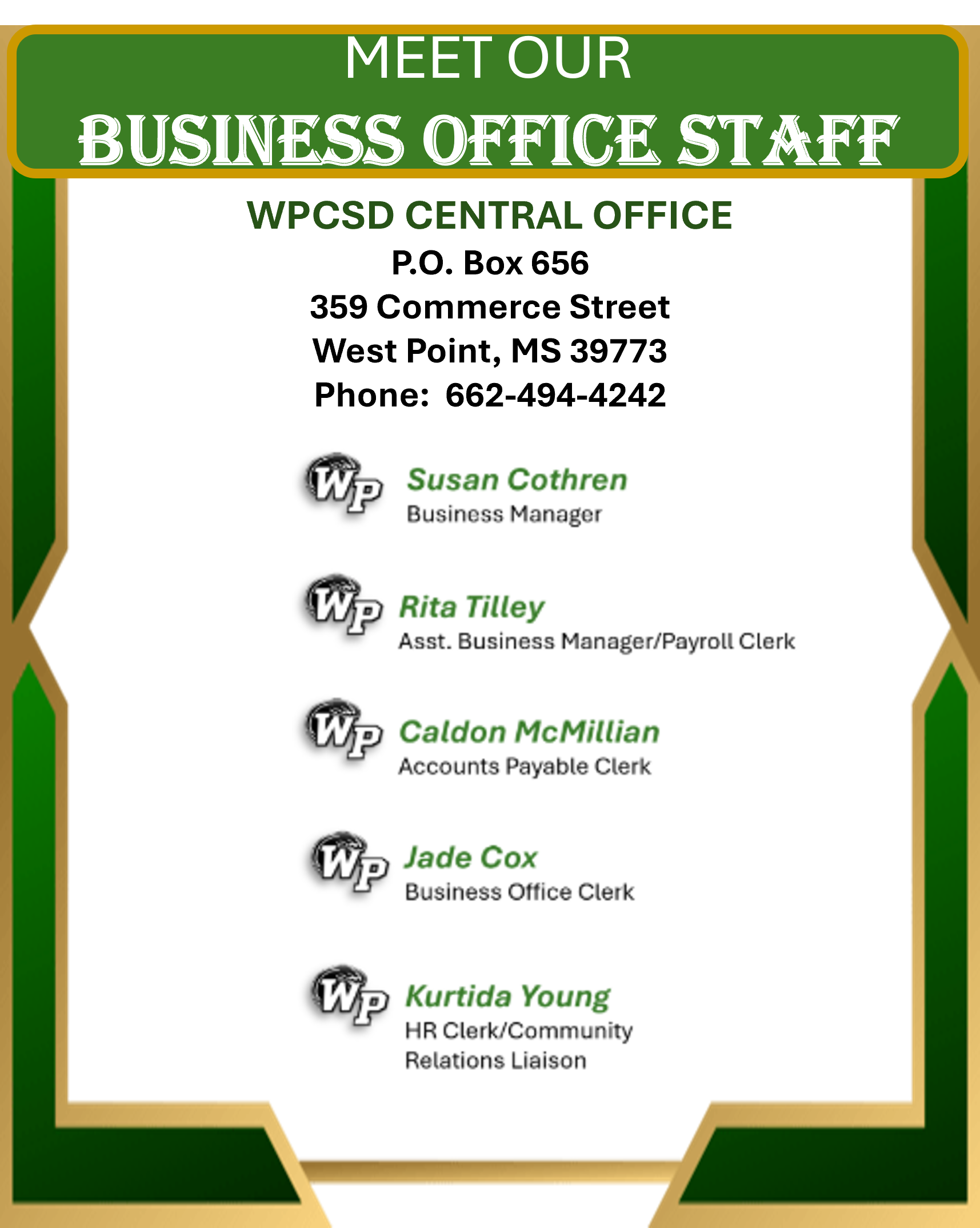 meet the staff