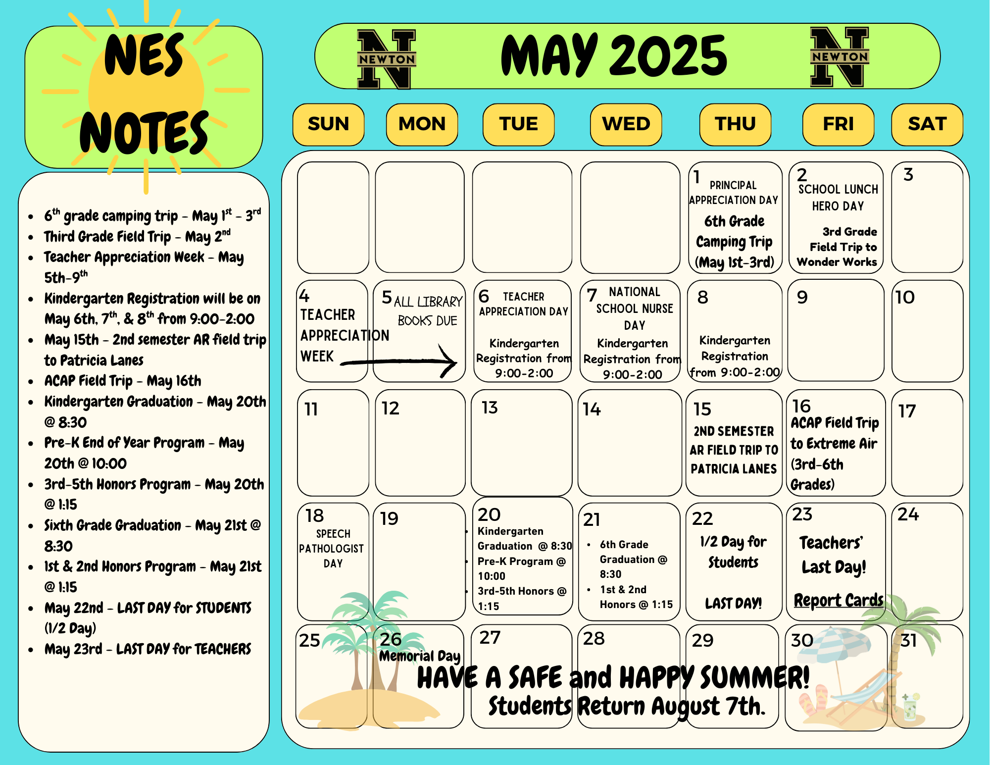 May Calendar
