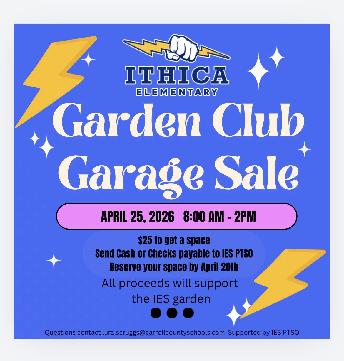 garden club garage sale