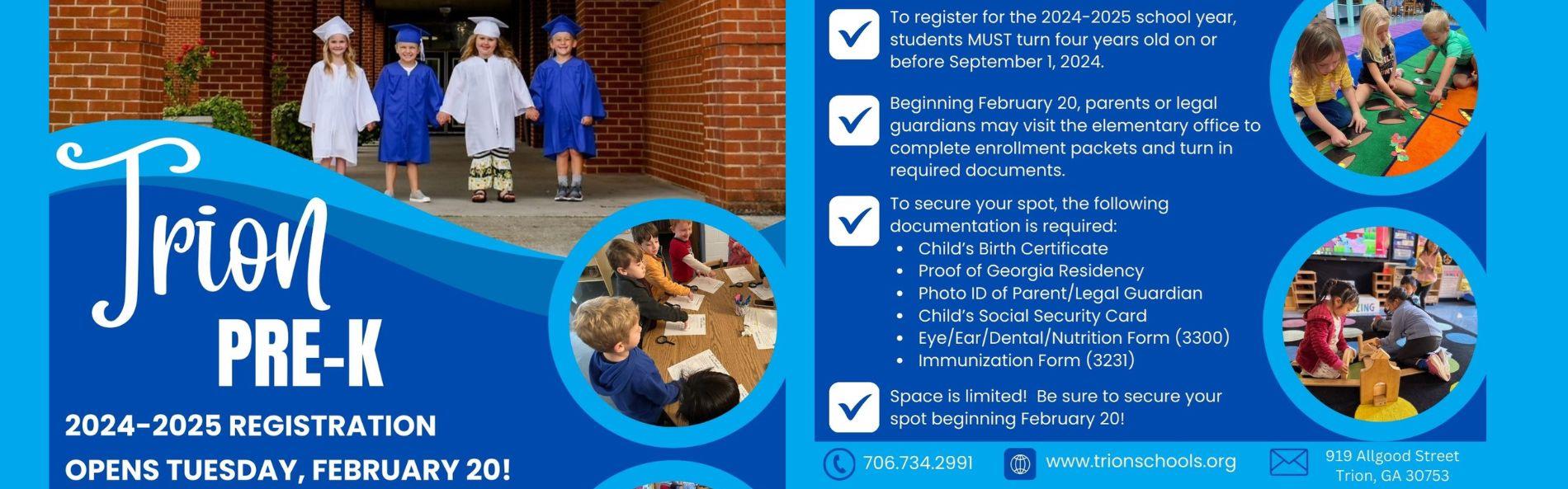 PREK REGISTRATION BEGINS FEBRUARY 20TH: MORE INFORMATION TO COME LATER
