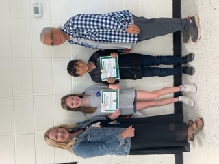 CBR PACER Award Winners with CSH Coordinator and CBR PE Teacher