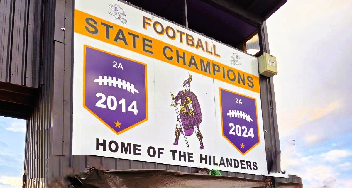 Football Champions Sign