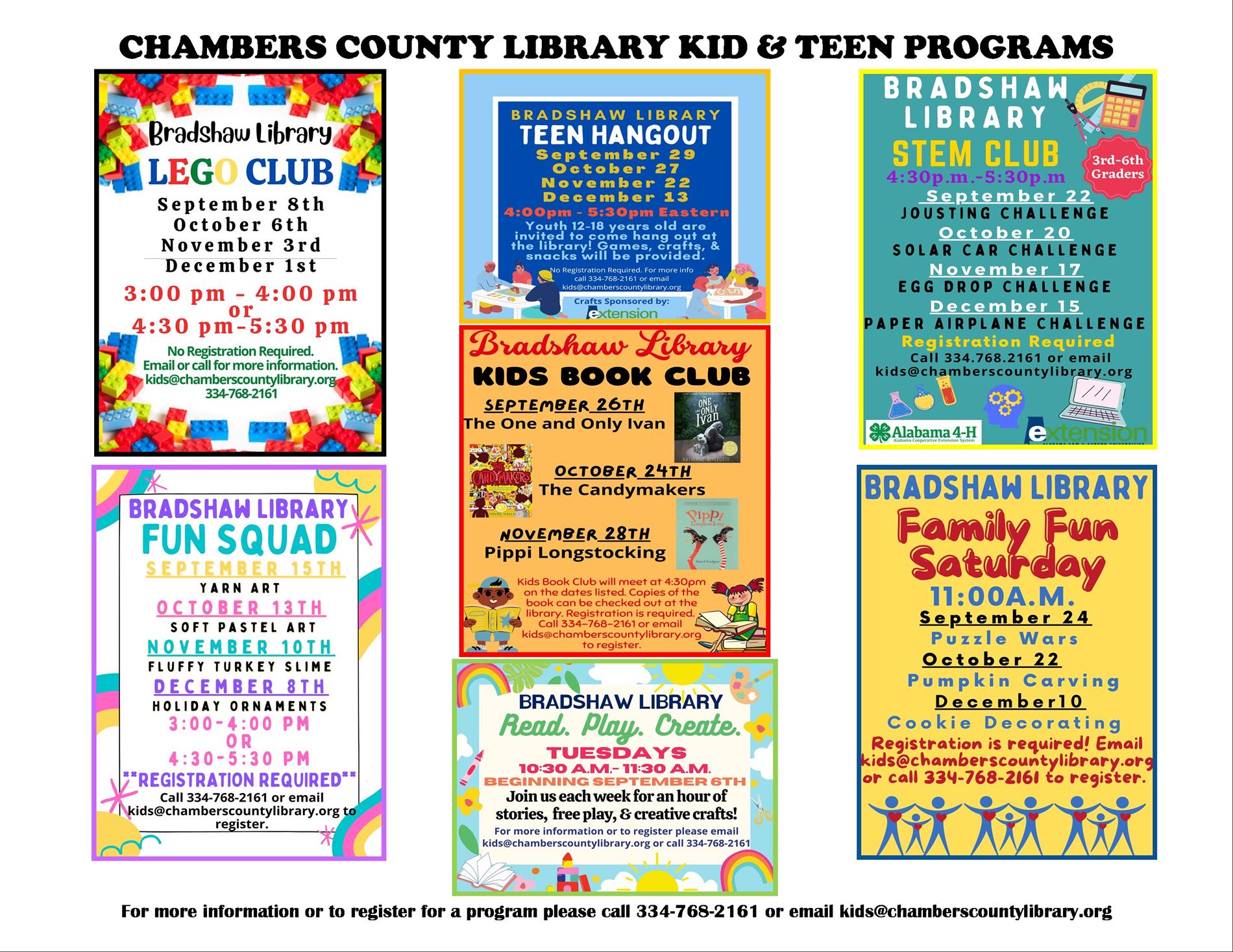 Kids Programs Chambers Co. Library