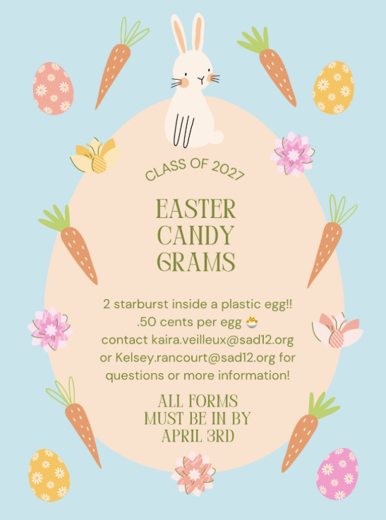 easter egg candy gram flyer