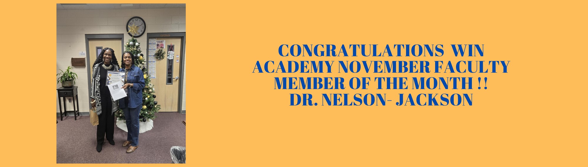 November Faculty Member of the Month