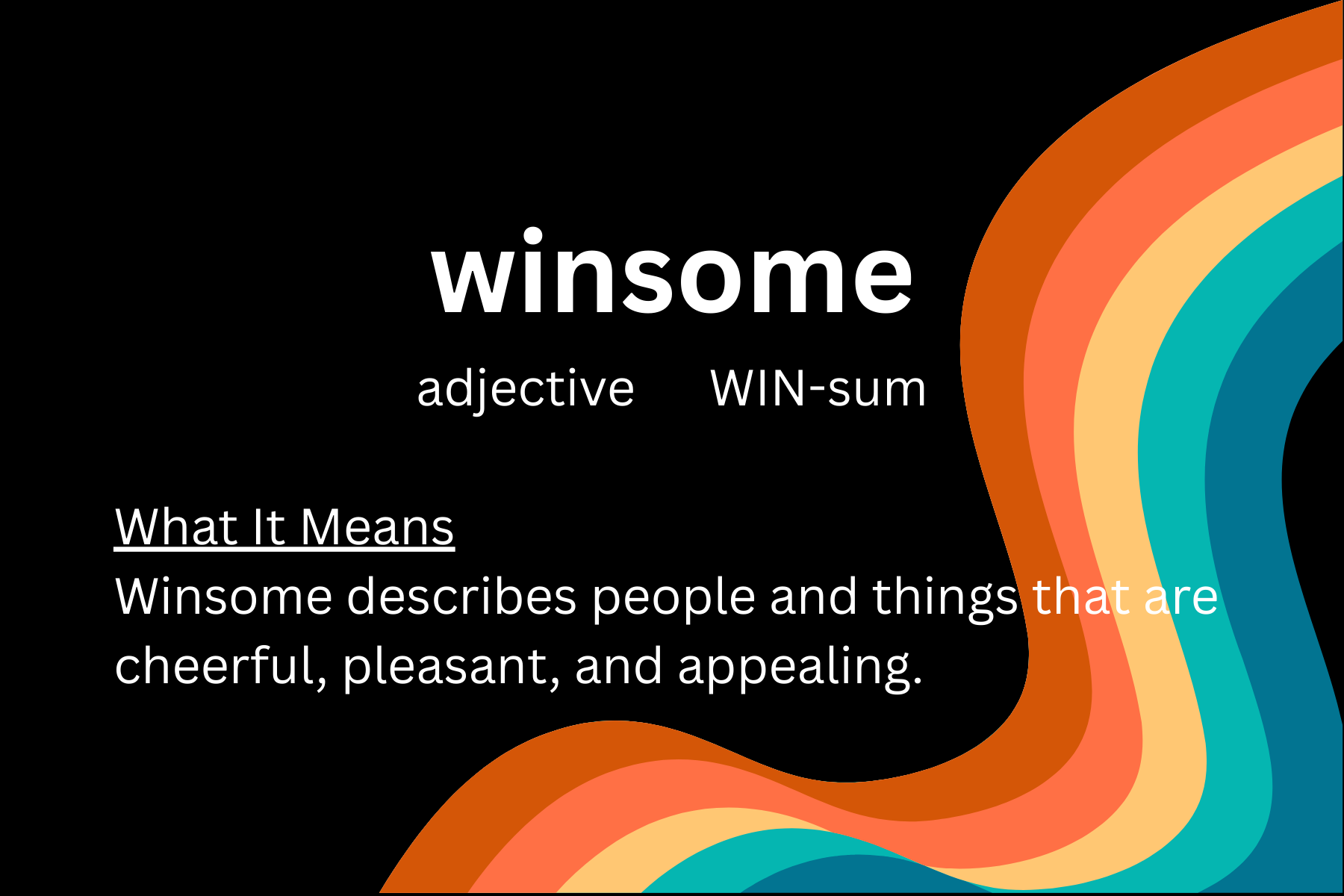 word of day-Winsome