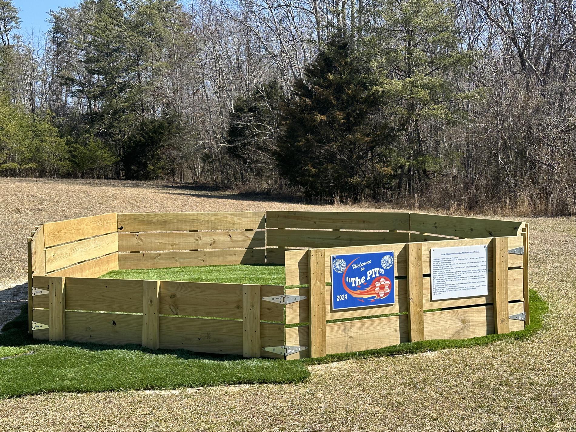 Shout out to MVW's PTO for sponsoring a brand new gaga pit for the playground. 