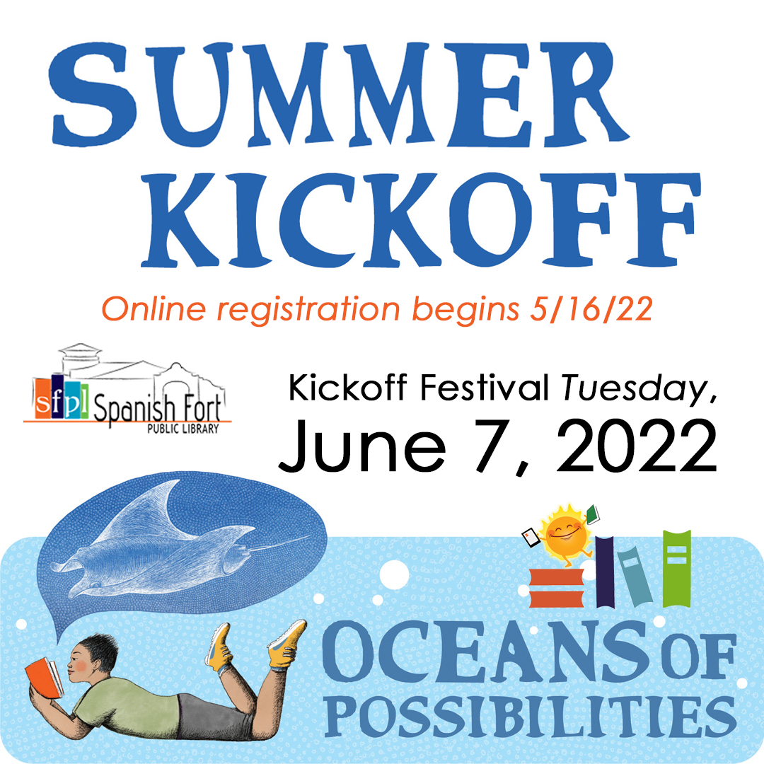 Kickoff June 7th, 3pm -5pm: BCLC Bookmobile, Kona Ice,  Face painting, live music, crafts!
