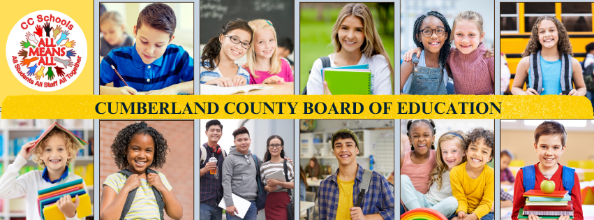 Cumberland County Board of Education slide with images of students