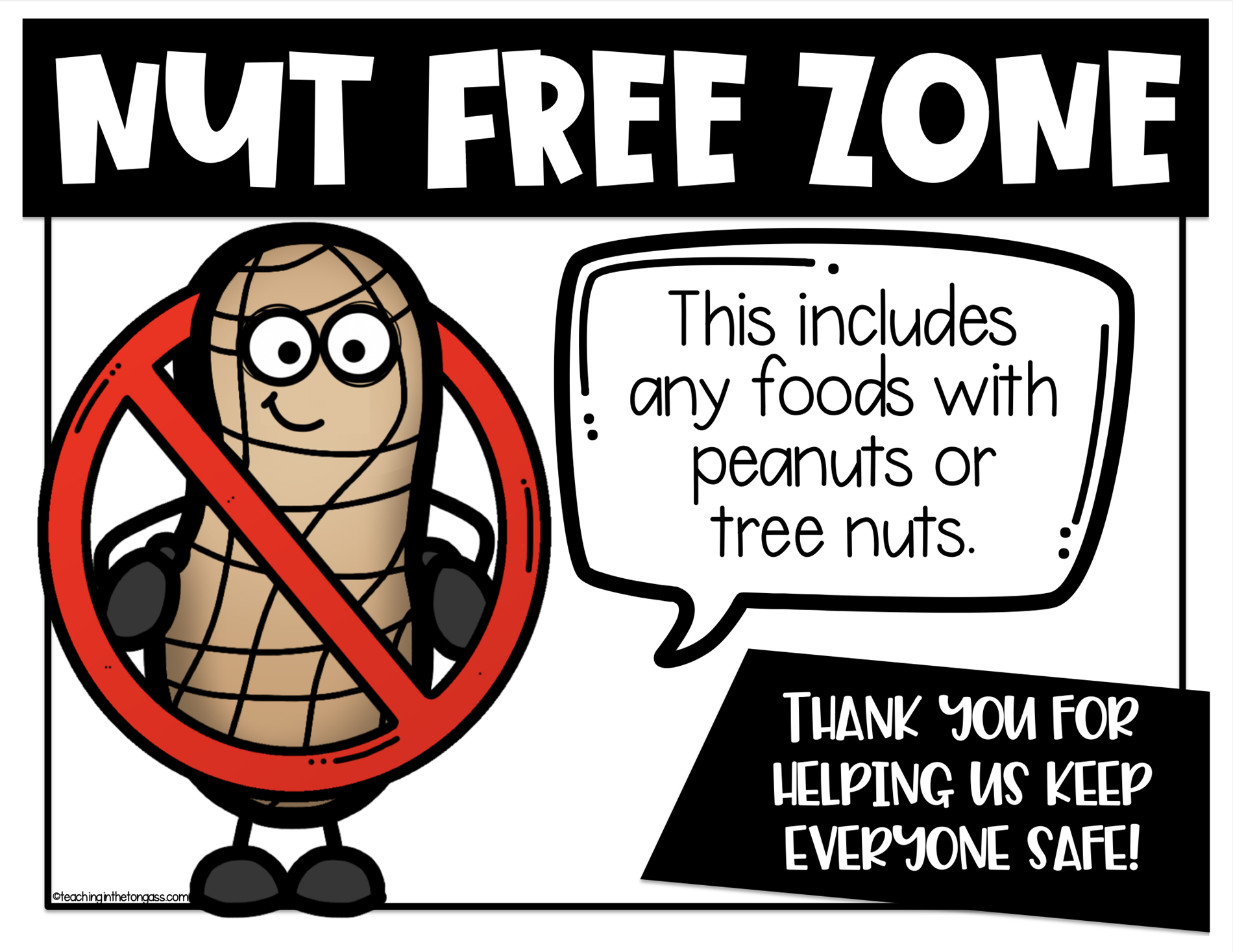 Nut Free Zone Nut Free Zone