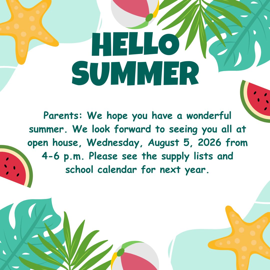 Summer Announcement