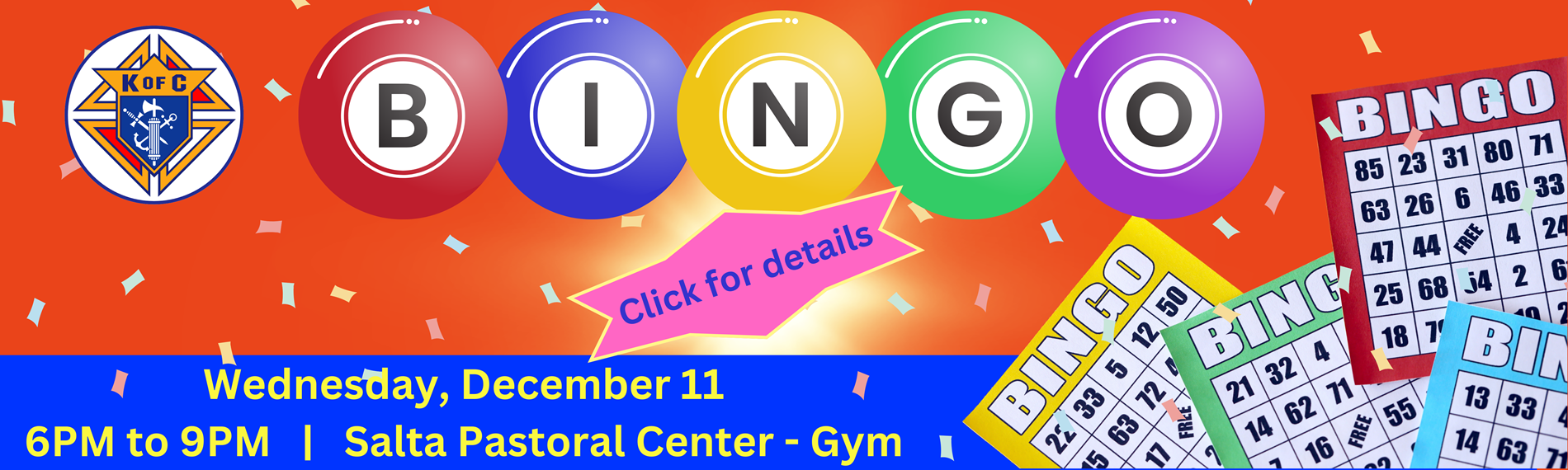 Bingo Nov 13 6PM