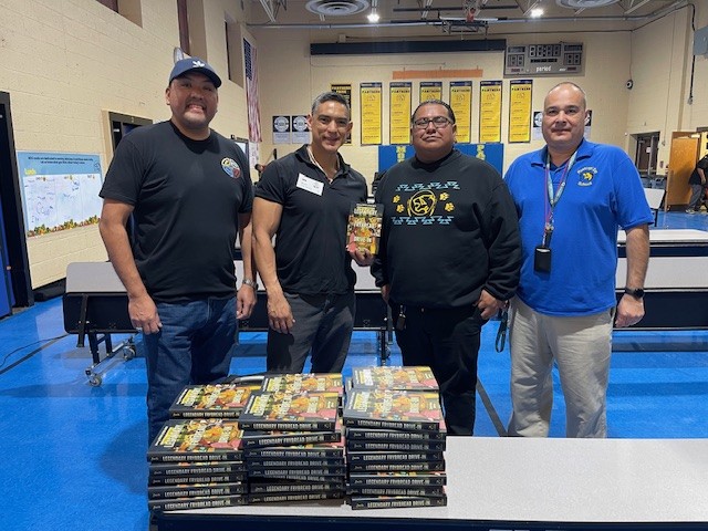L-R: Clifford Kaye (Hopi Leadership Program), Brian Young (Author), Frank Apachito (MDS Parent Liaison), and Steven Troglia Jr. (MDS CSA)