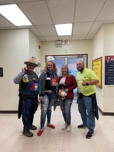 Some of the amazing book characters we had on campus.