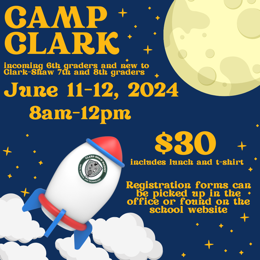 Camp Clark- email Mrs. Howell at ahowell3@mcpss.com