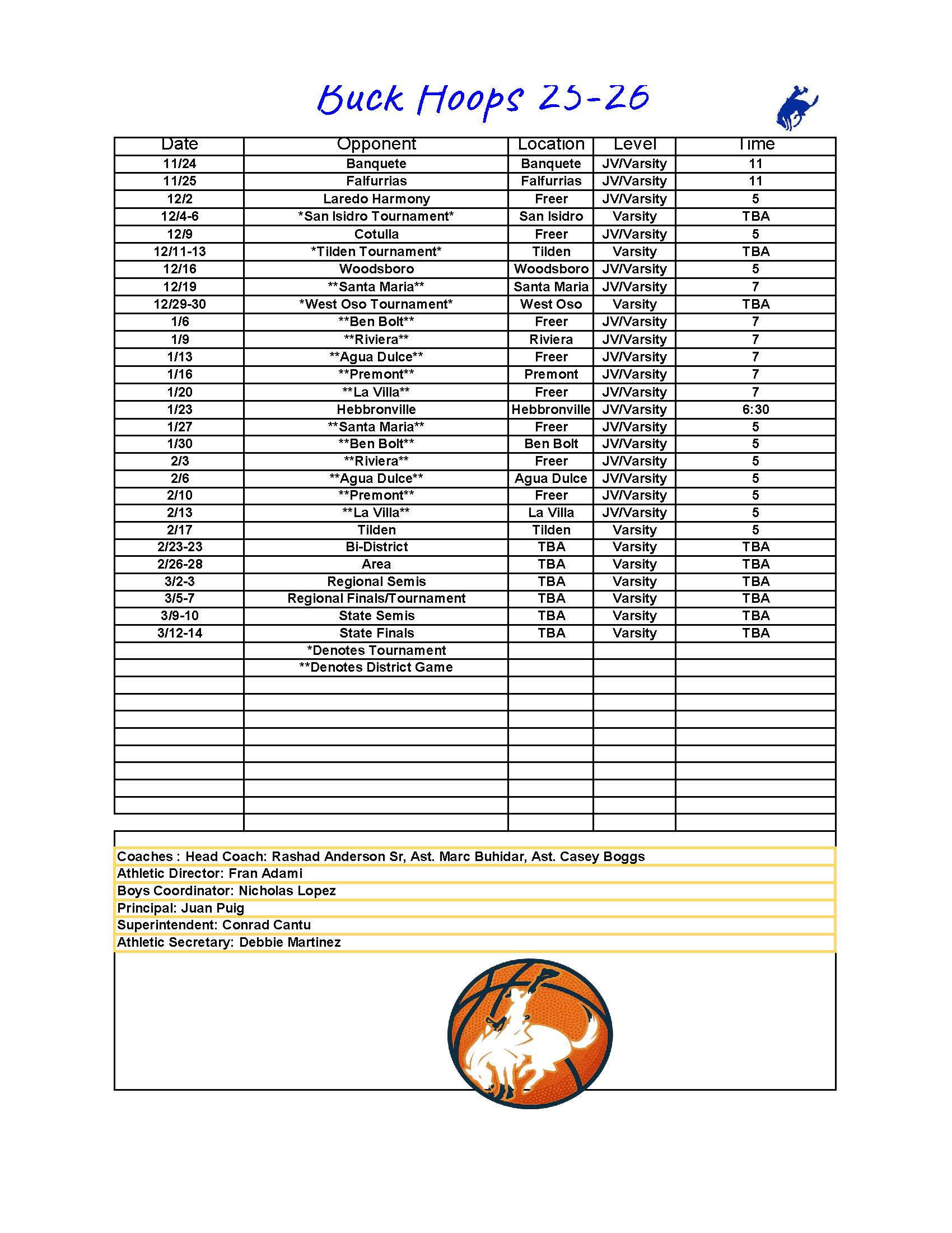 Boys Basketball 2025-2026 Boys Basketball 2025-2026