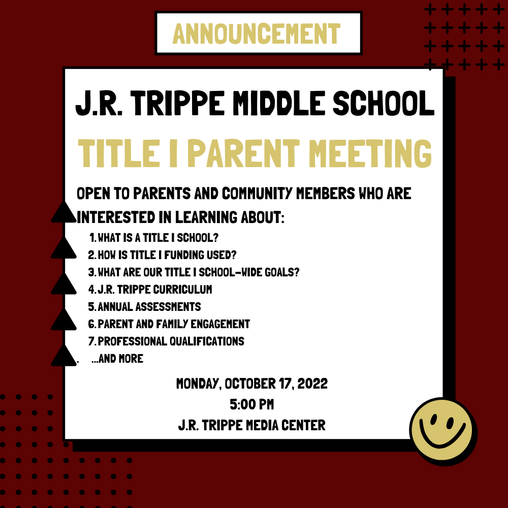 Title I Parent and Community Meeting - 2022