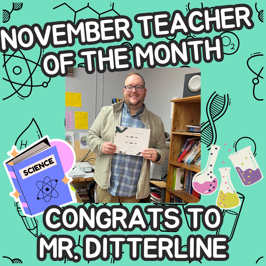 Mr. Ditterline holding his certificate