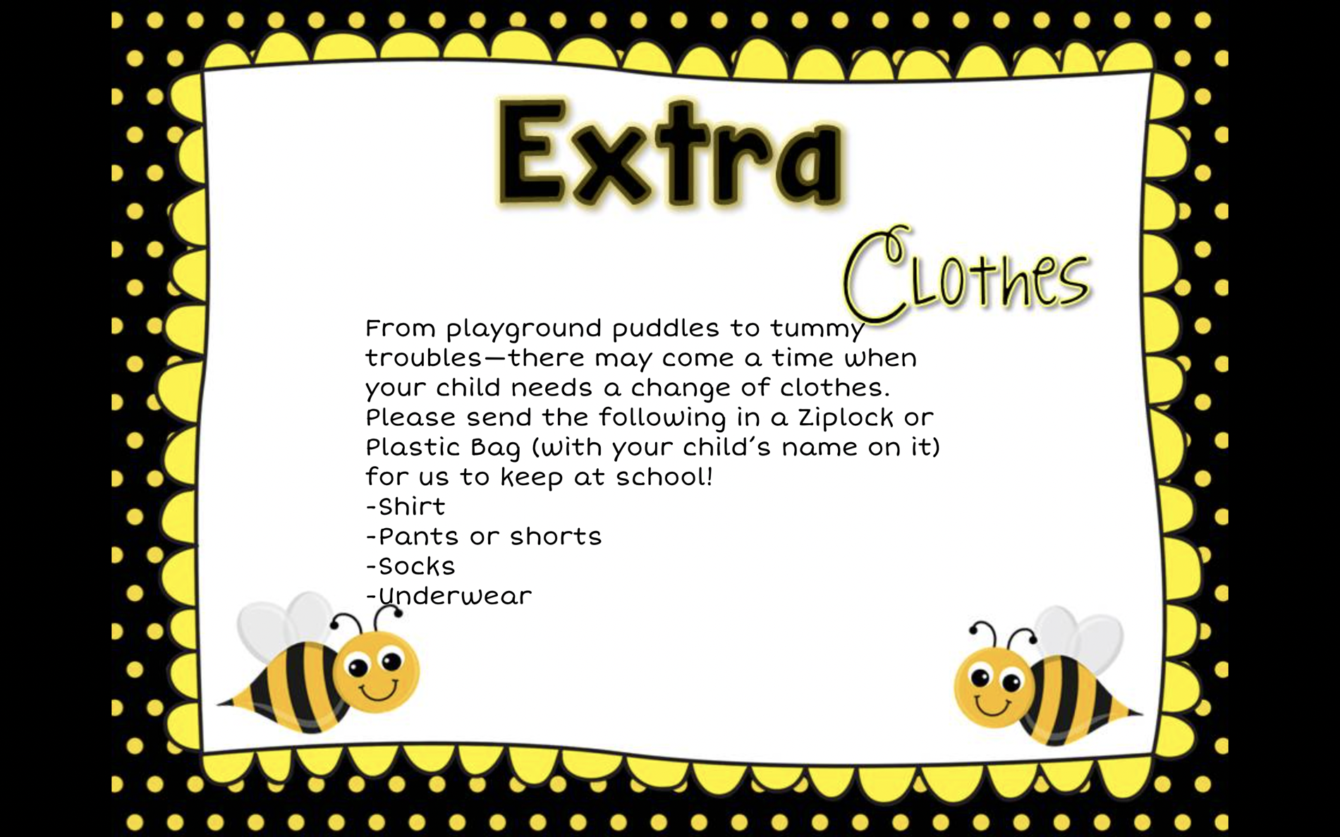 Extra Clothes 