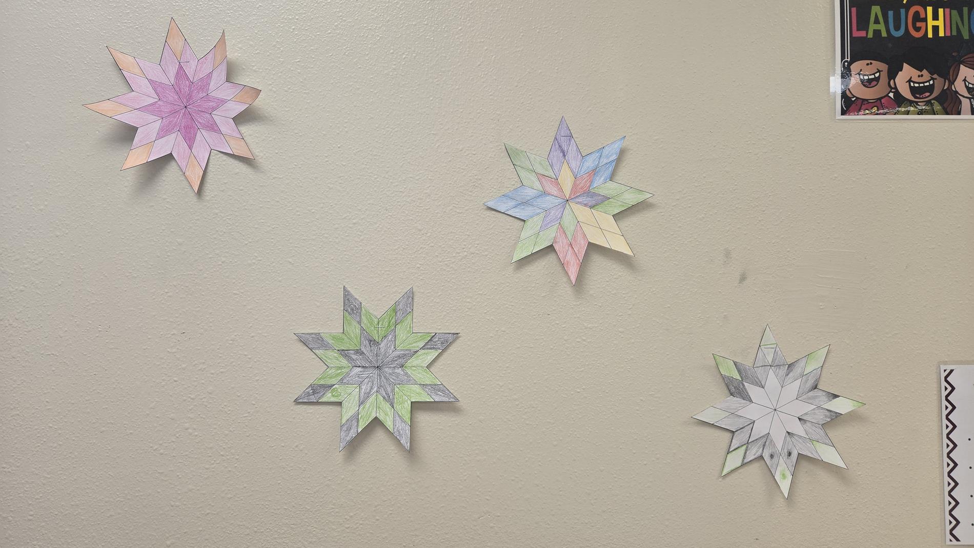 Quilts + Math = Masterpieces by our students!