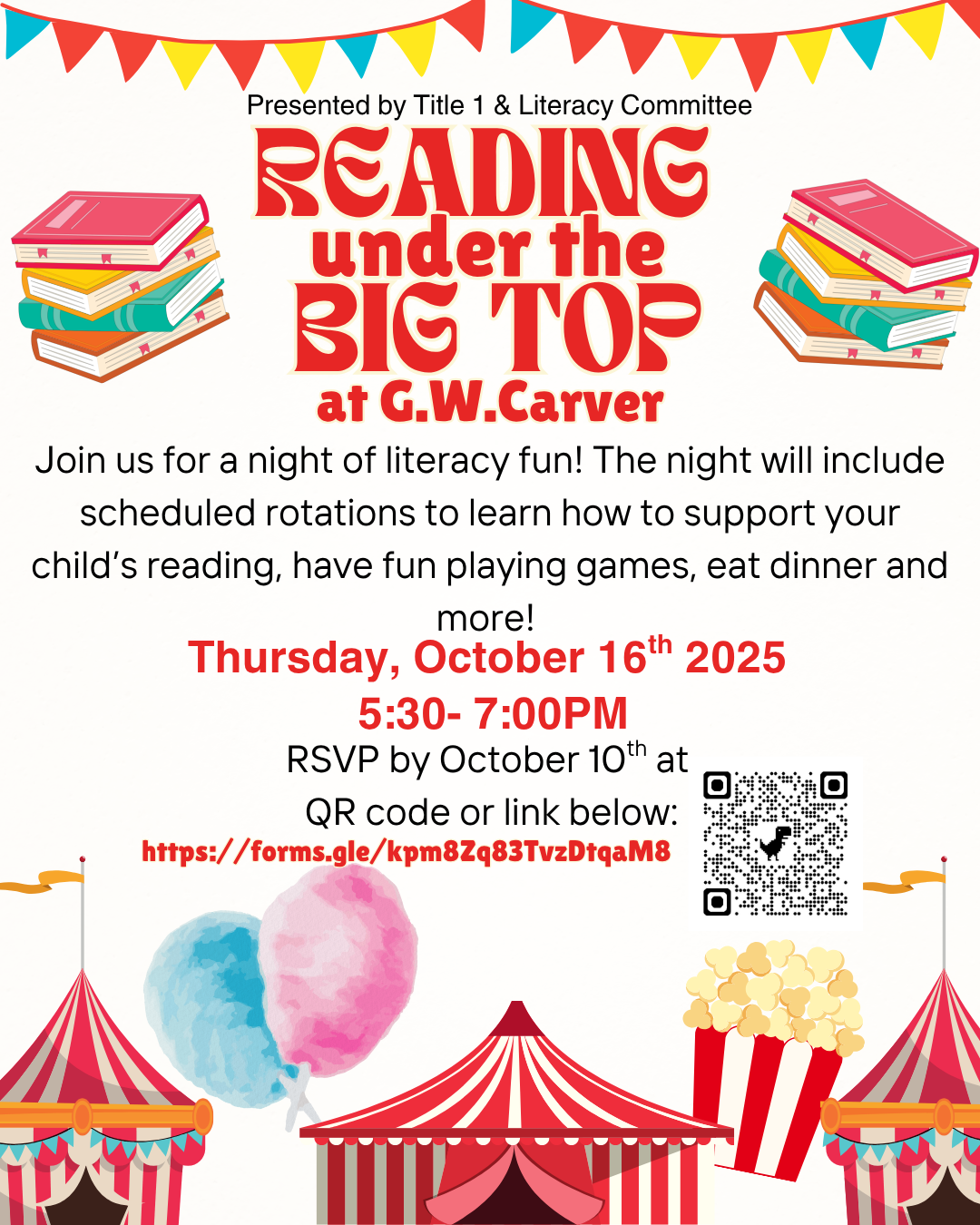 Literacy Night poster Literacy Night poster