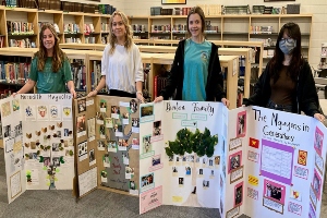 left to right, are Georgia Meredith, Anne Claire Taylor, Reagan Burton, and Zoey Nguyen.