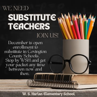 Sub Teachers Needed