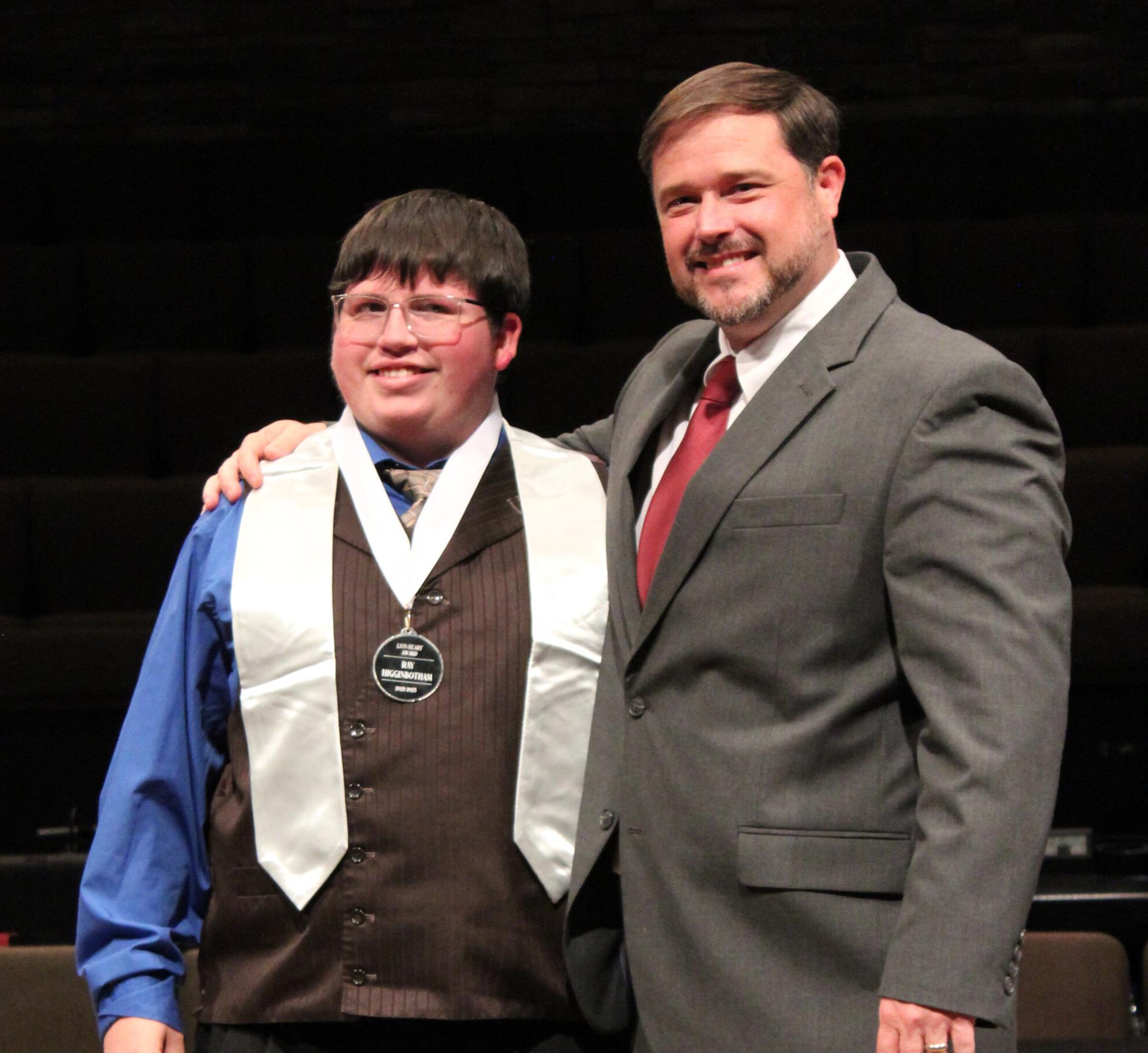 Ray Higginbotham Honored as Lion Heart Recipient
