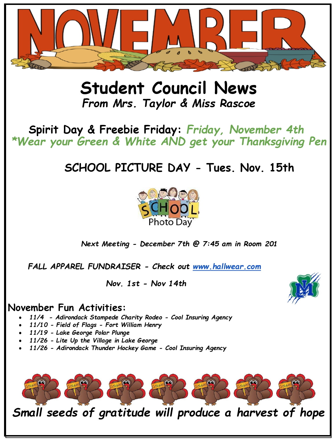 Minerva Central School Student Council News Image