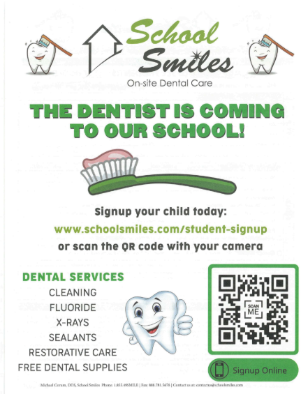 School Smiles on-site dental care details