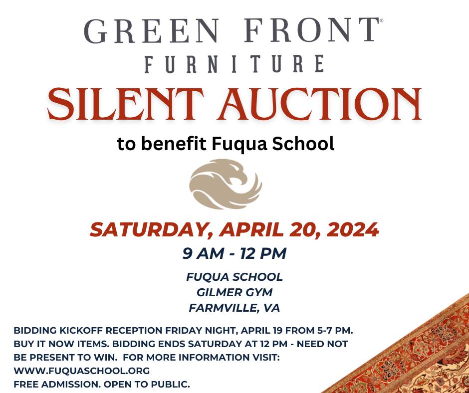 Green Front Furniture Auction, 9am 4/20