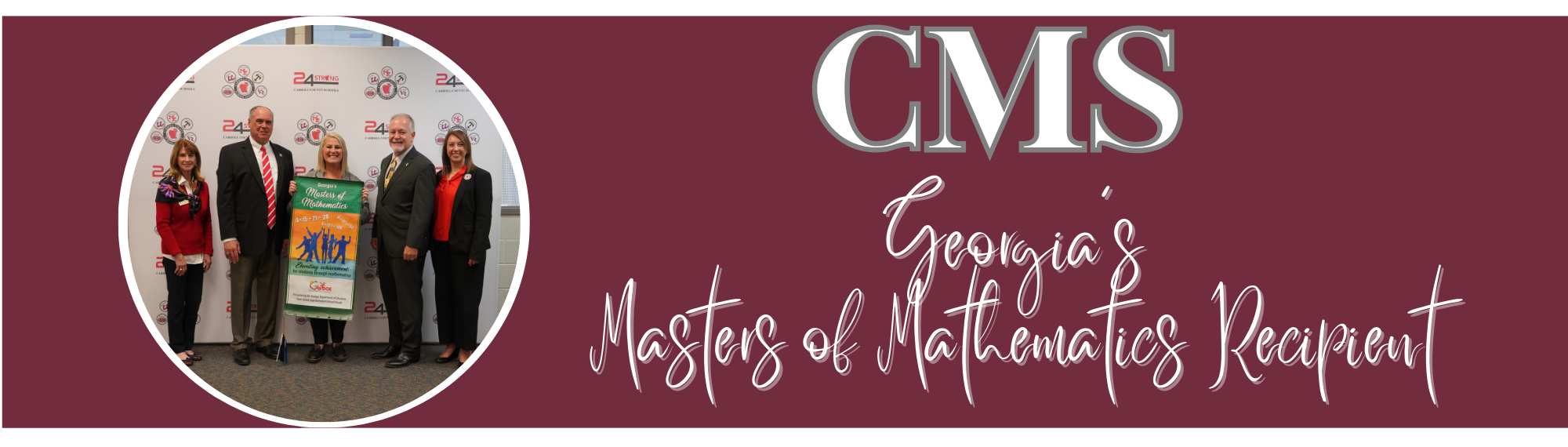 cms got the georgia mathematic masters banner