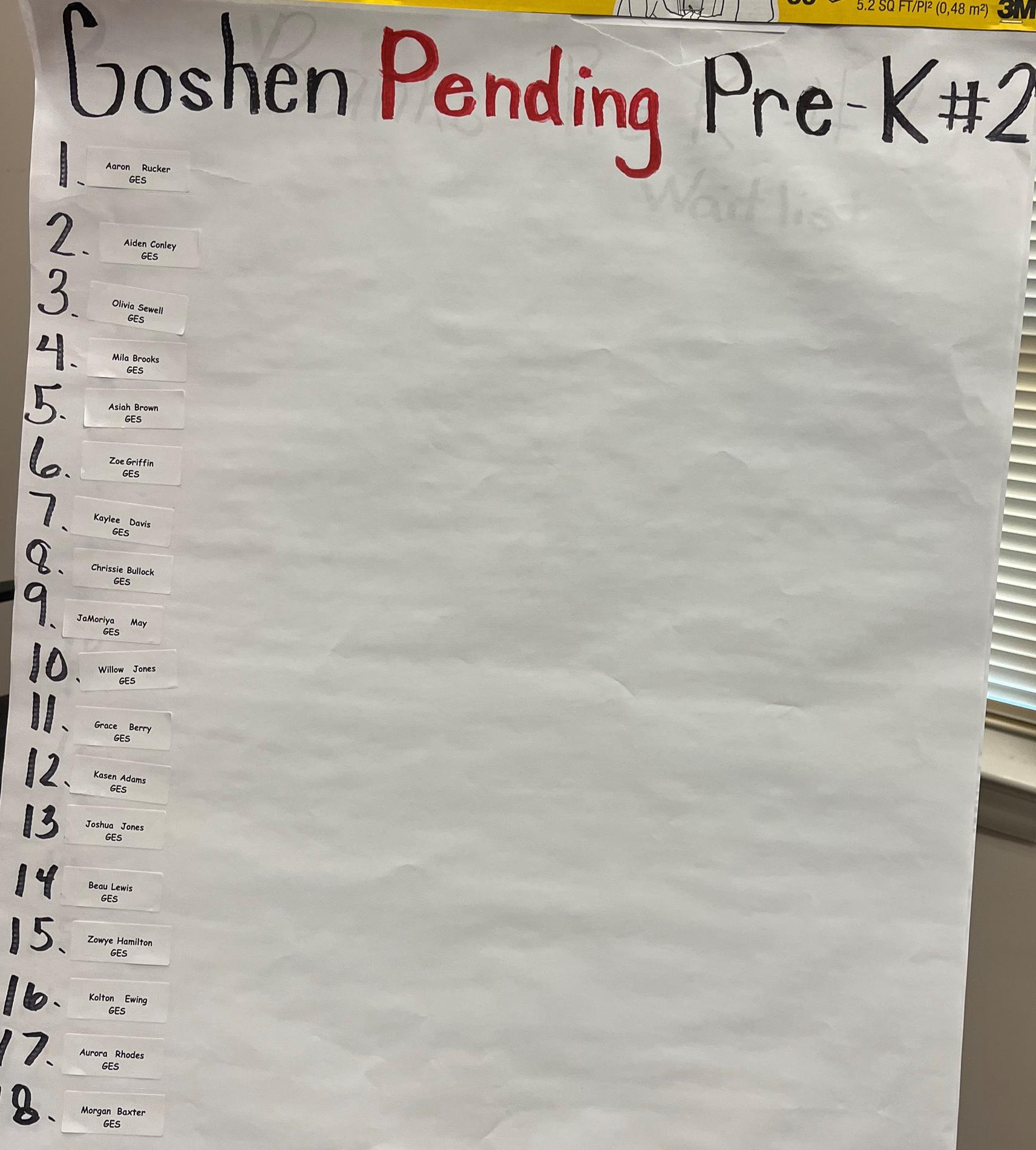 Pre-K Lottery Results