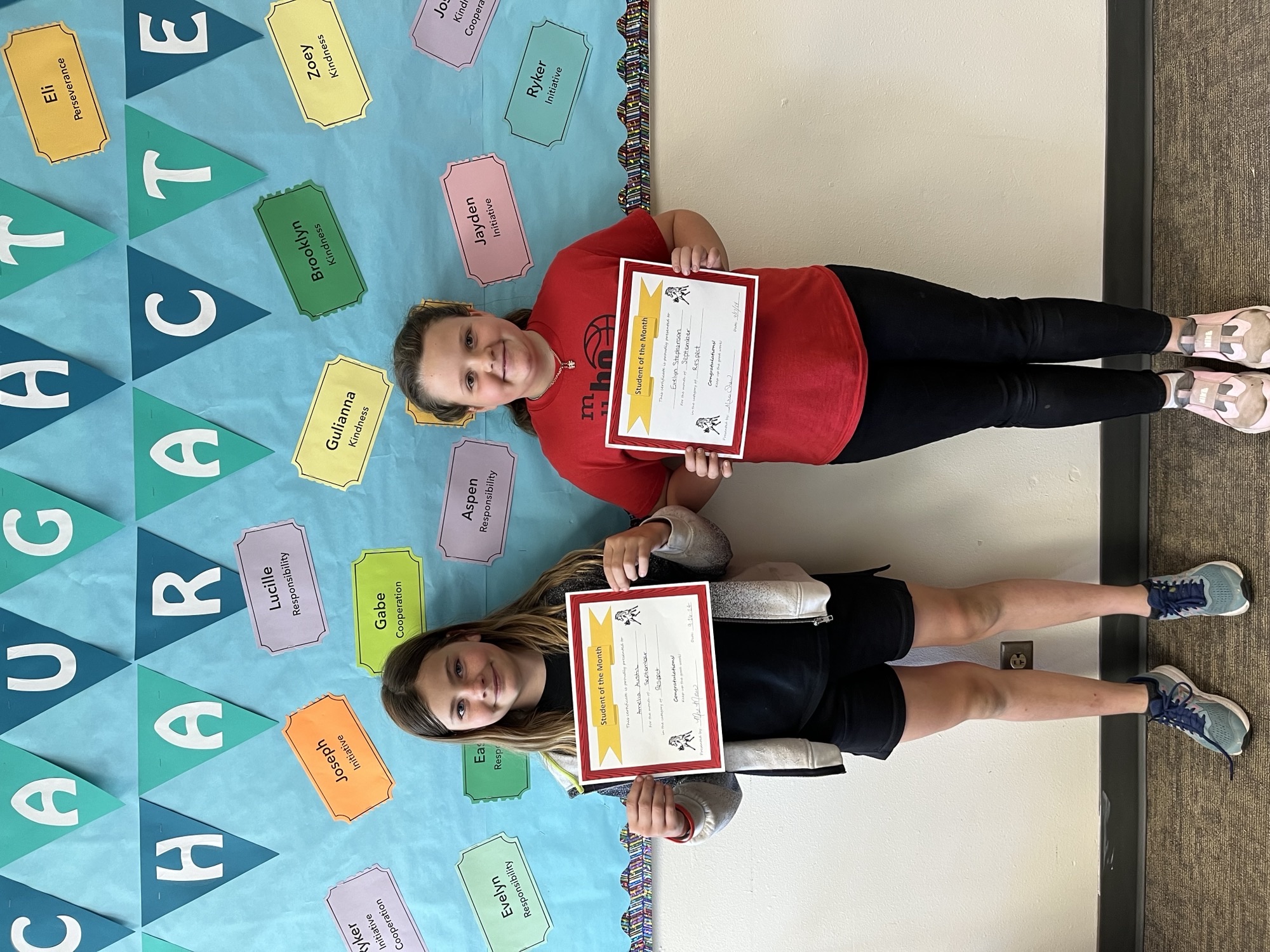 September Students of the Month