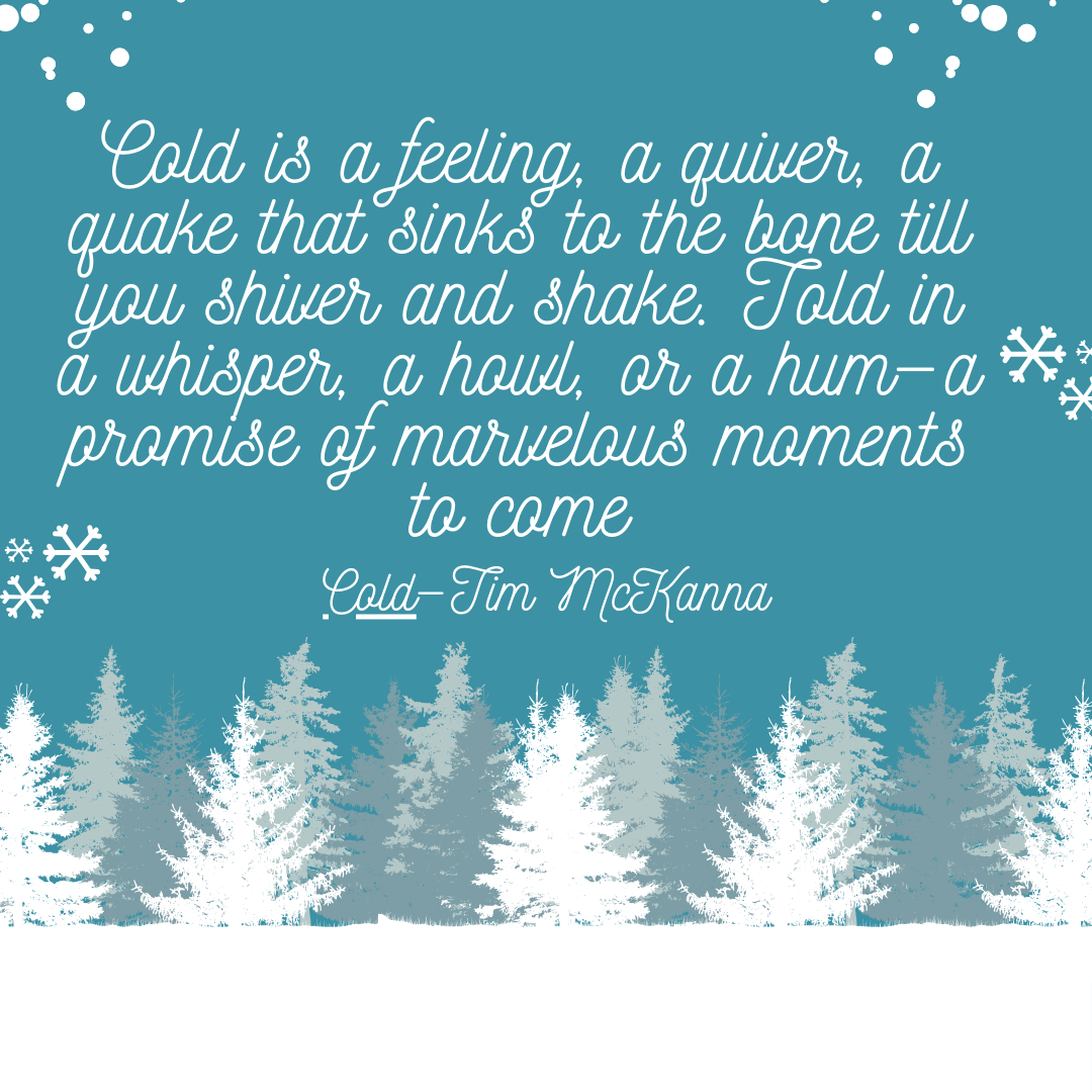Cold is a feeling, a quiver, a quake that sinks to the bone till you shiver and shake. Told in a whisper, a howl, or a hum—a promise of marvelous moments to come Cold—Tim McKanna