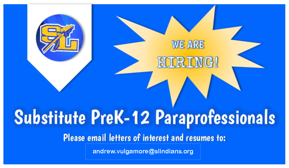 Paraprofessional substitutes needed