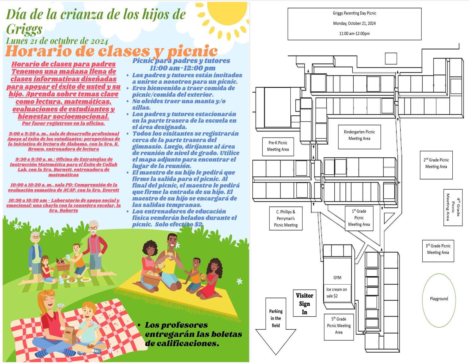 Parenting Day Information in Spanish