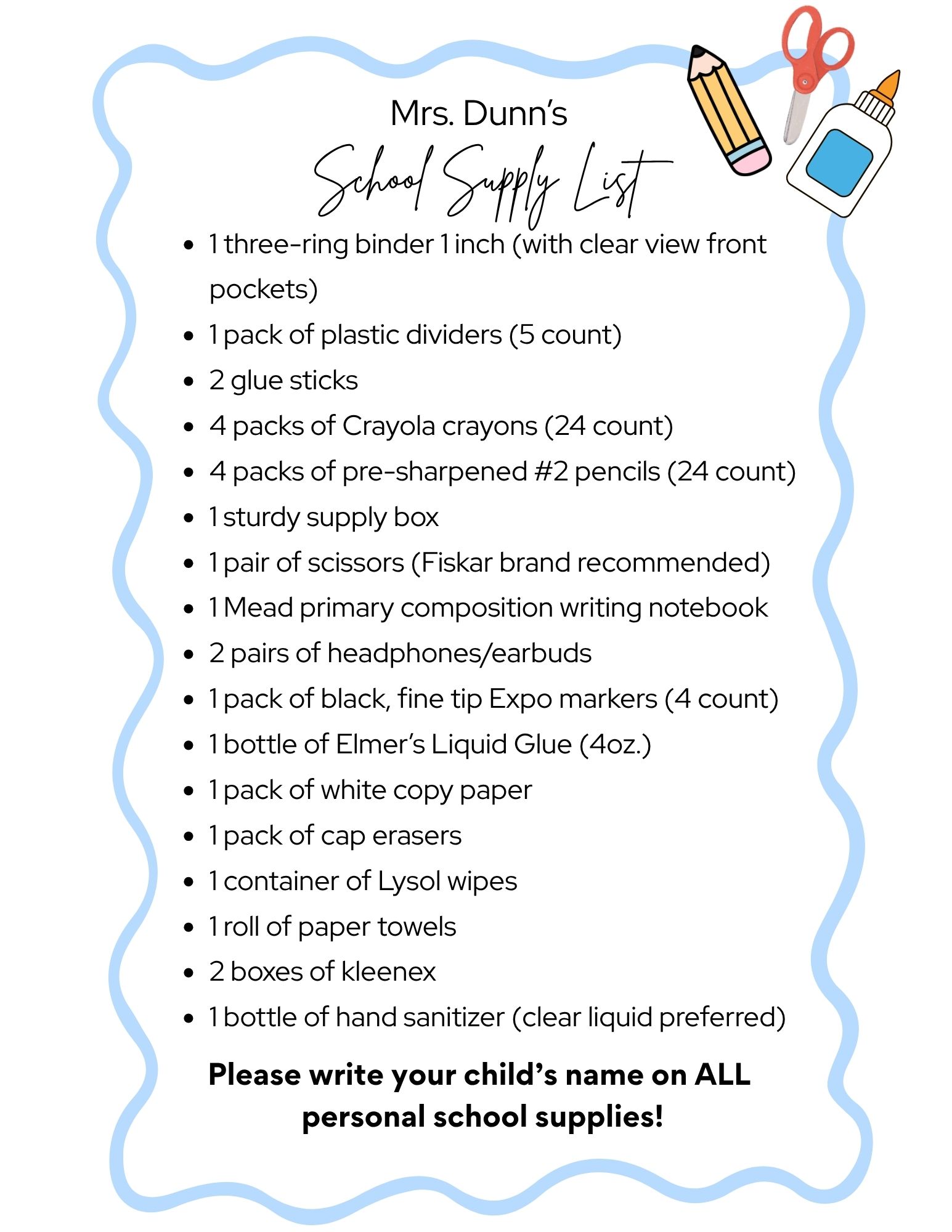 Supply List 25-26