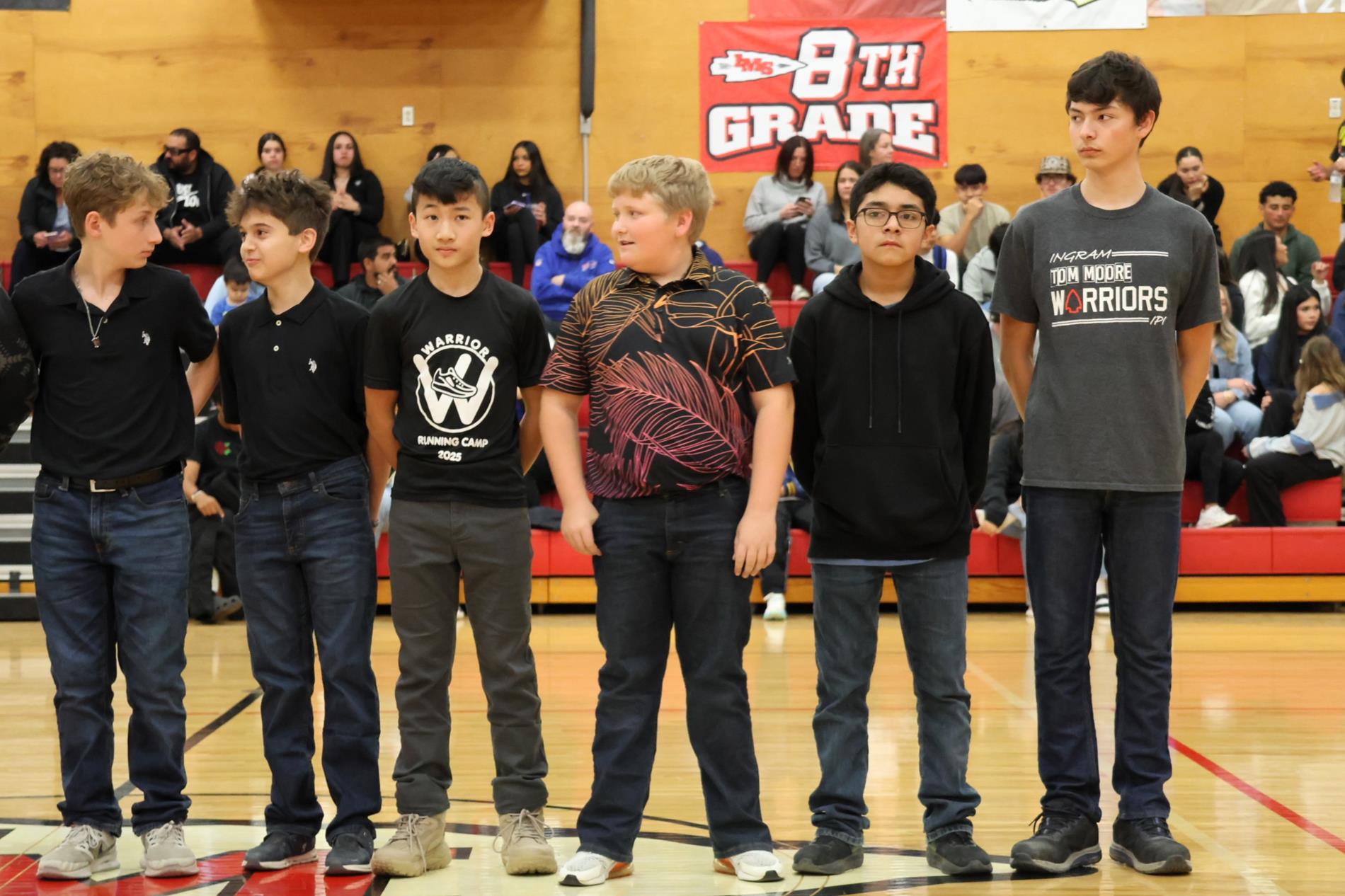 Middle School Recognition - Halftime 1.16.26